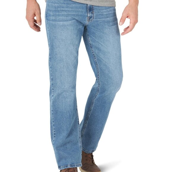 W28 L30 Wrangler Men’s Slim Straight Jeans – Five Star Stretch Denim Clayton NWT - Picture 1 of 4